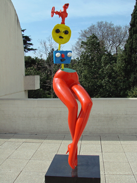 Young Girl Escaping Sculpture by Joan Miro